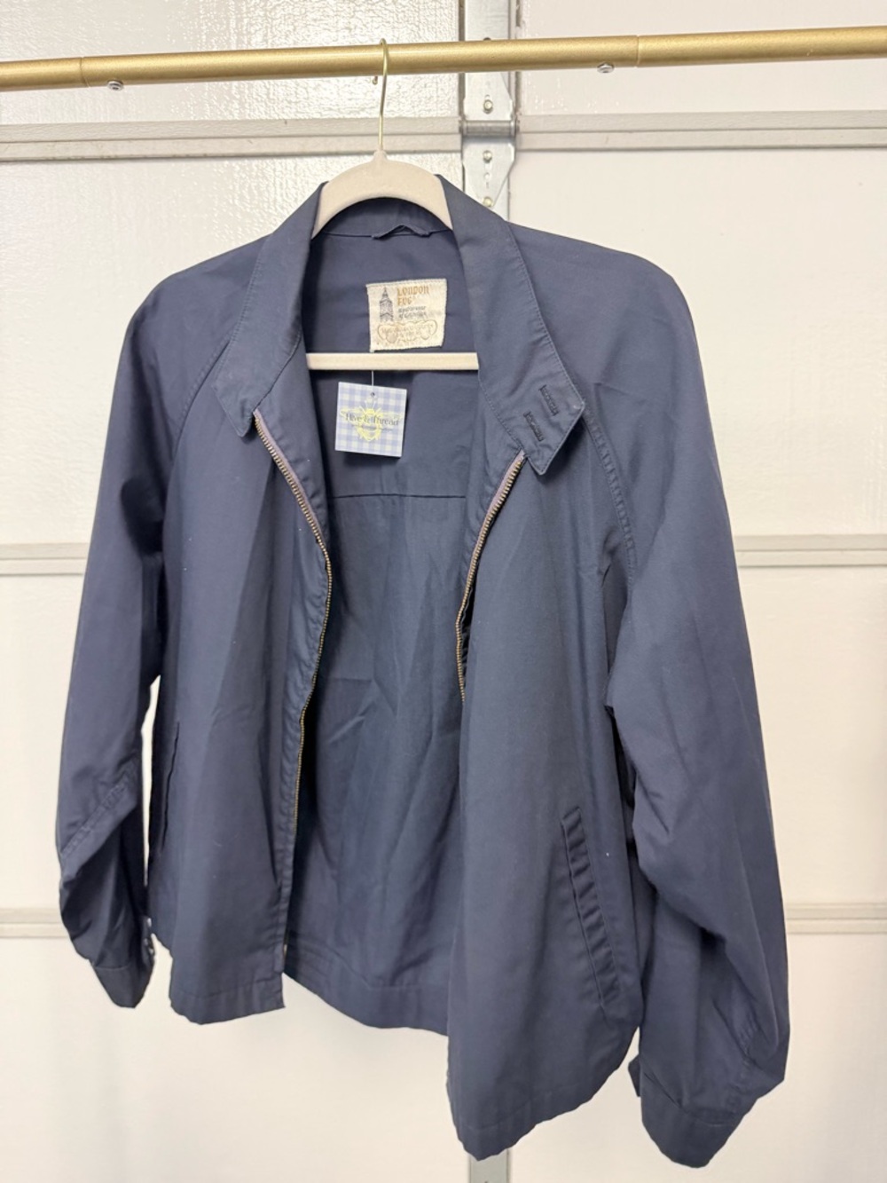 Vintage London Fog pleated lightweight jacket